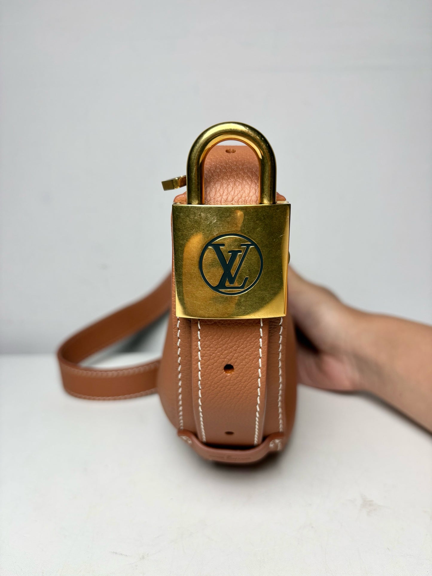 Louis Vuitton Low Key Bumbag Cognac Leather Authentic Pre-Owned Belt Bag