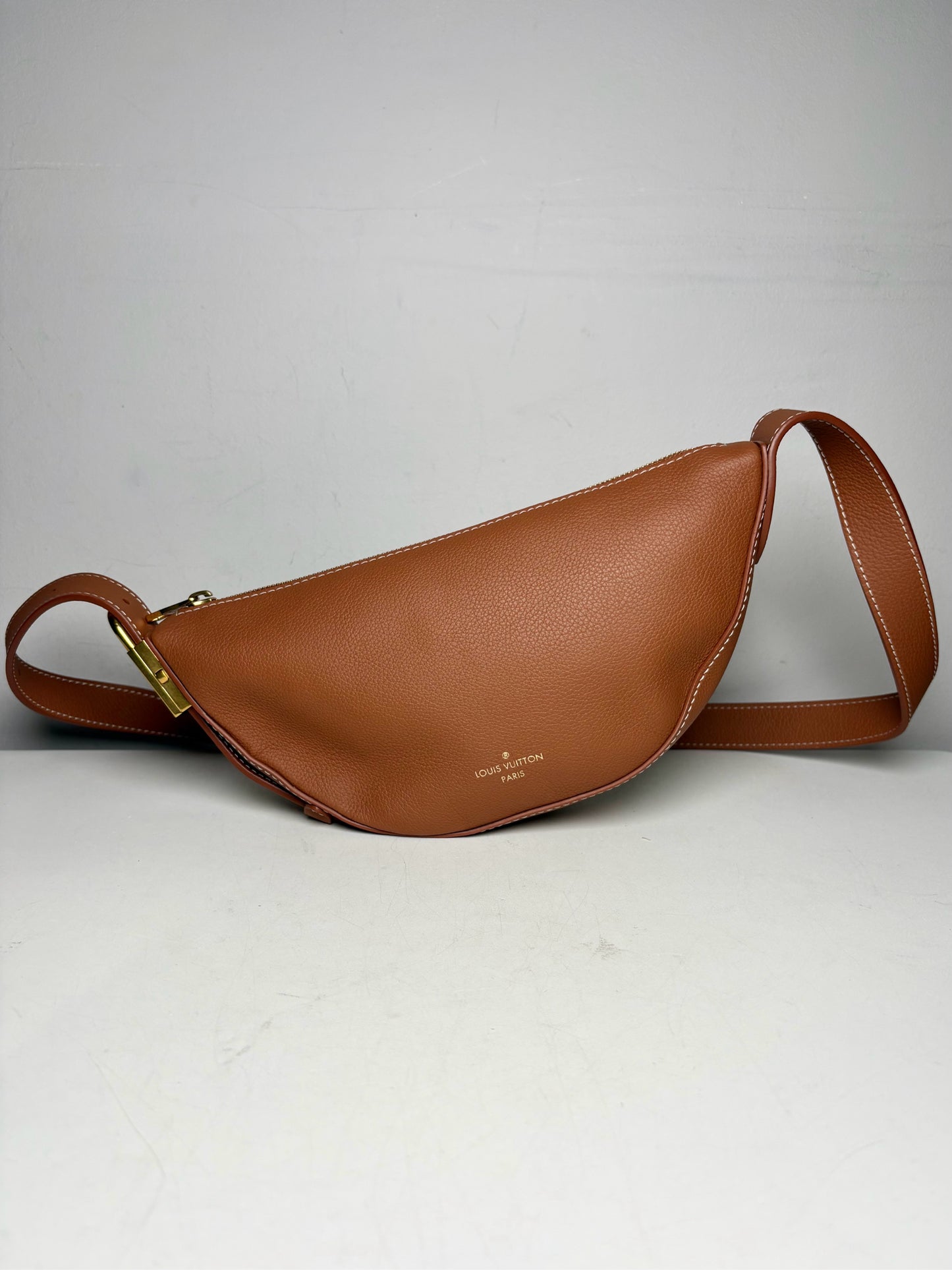 Louis Vuitton Low Key Bumbag Cognac Leather Authentic Pre-Owned Belt Bag