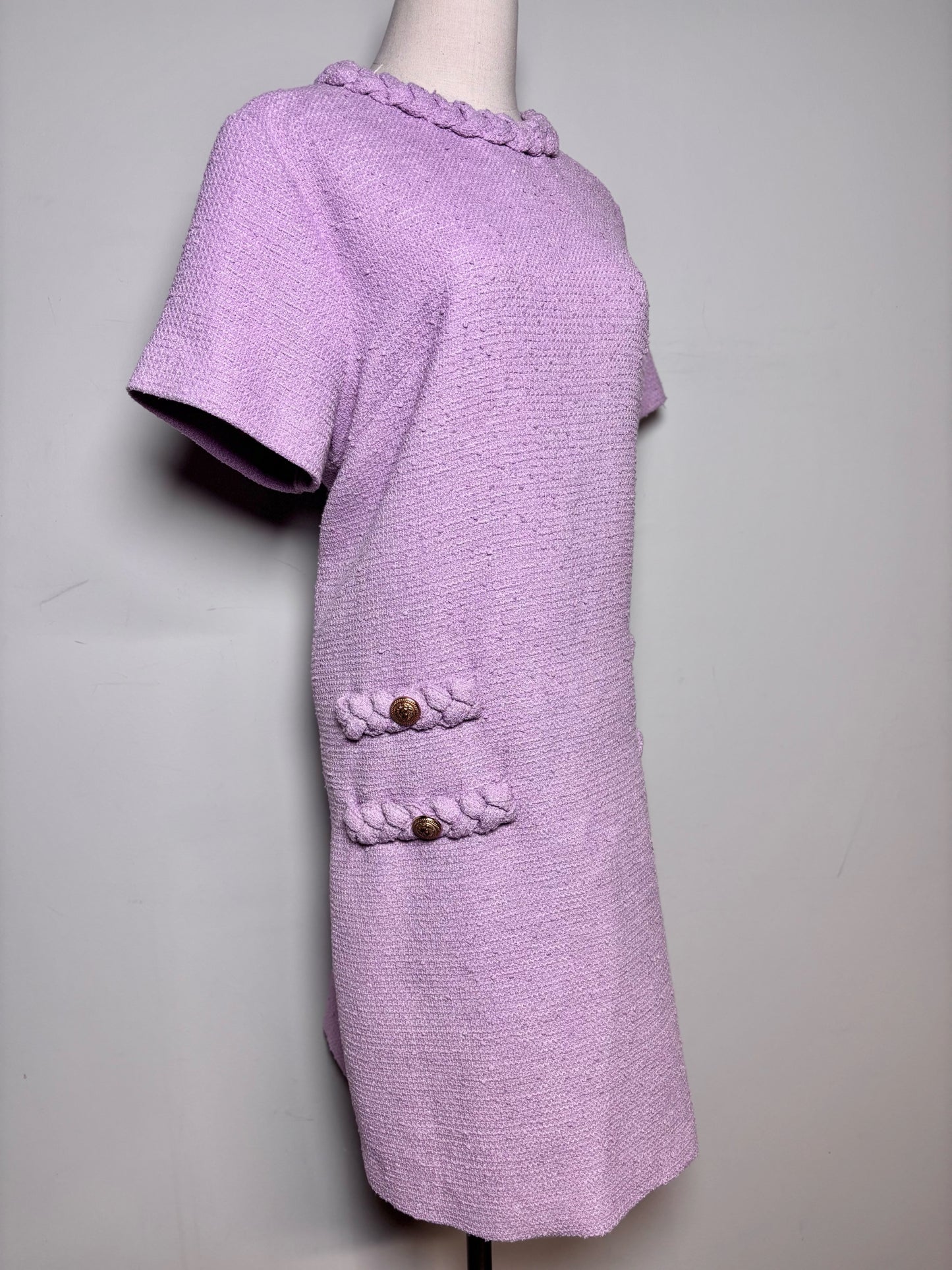Women Size XXL Tuckernuck Jackie Tweed Lilac Pre-owned Dress