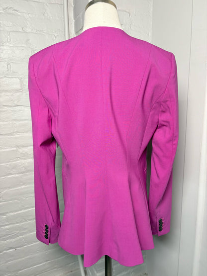 Women Size 6 Theory Plum Solid Blazer