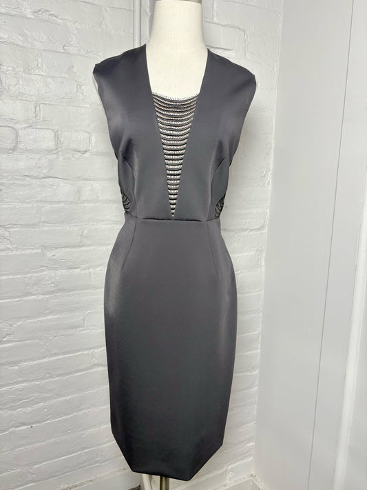 Women Size 8 Ph5 Black Solid Dress