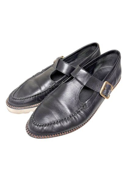 W Shoe Size 10 Freda Salvador Black Leather Loafers