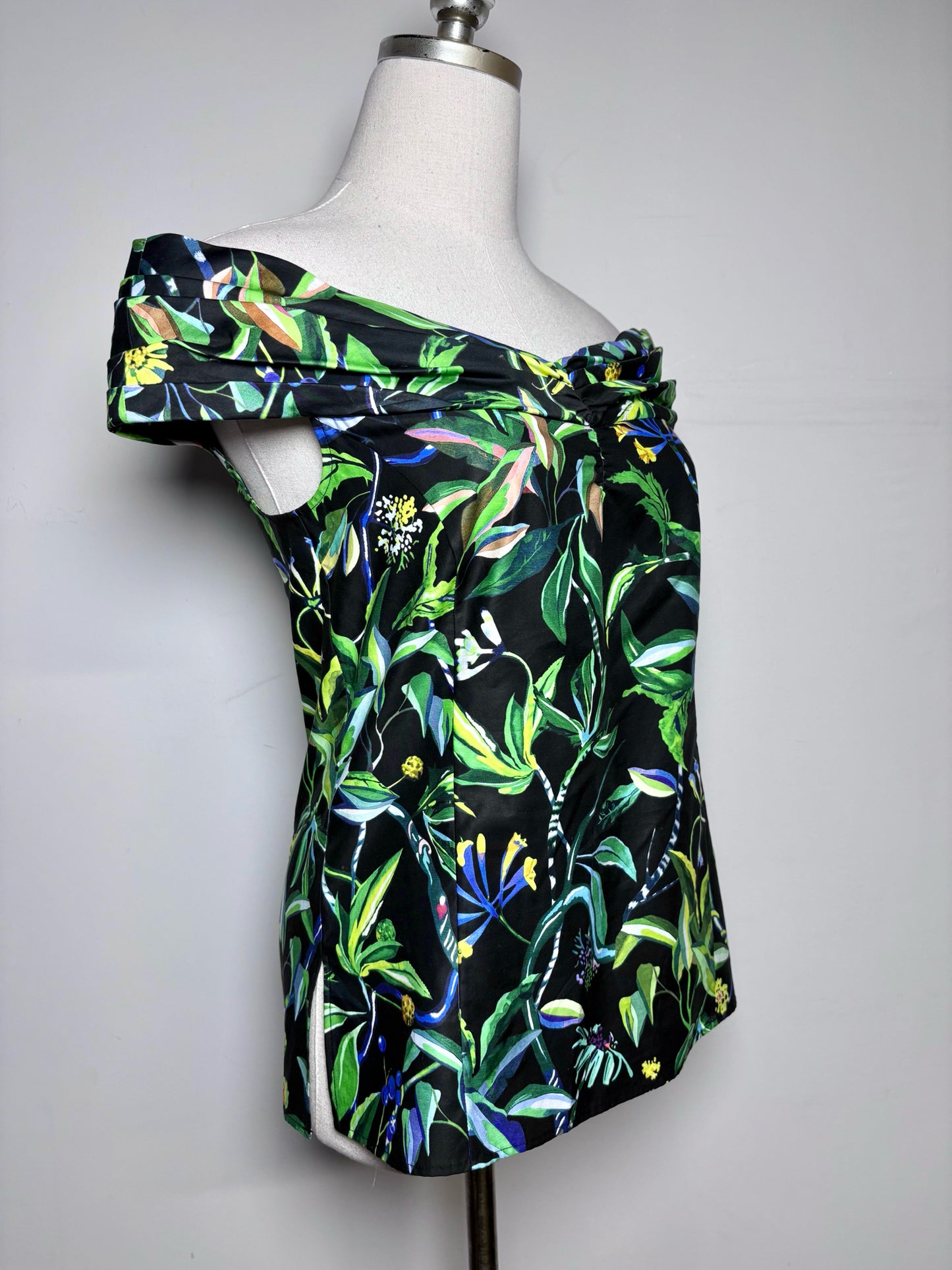 Women Size 2 (S) Jason Wu Collection Multi-Color Floral Print Cotton NWT Top