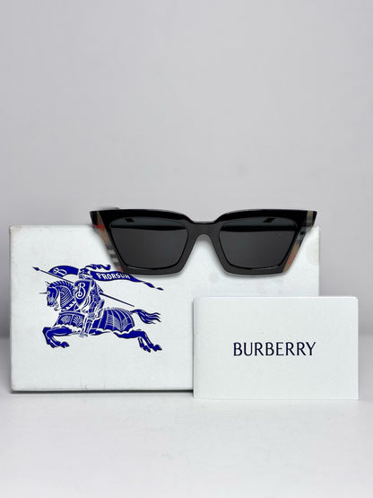 Burberry Briar B4392 U Women's Pre-owned Black Acetate Sunglasses