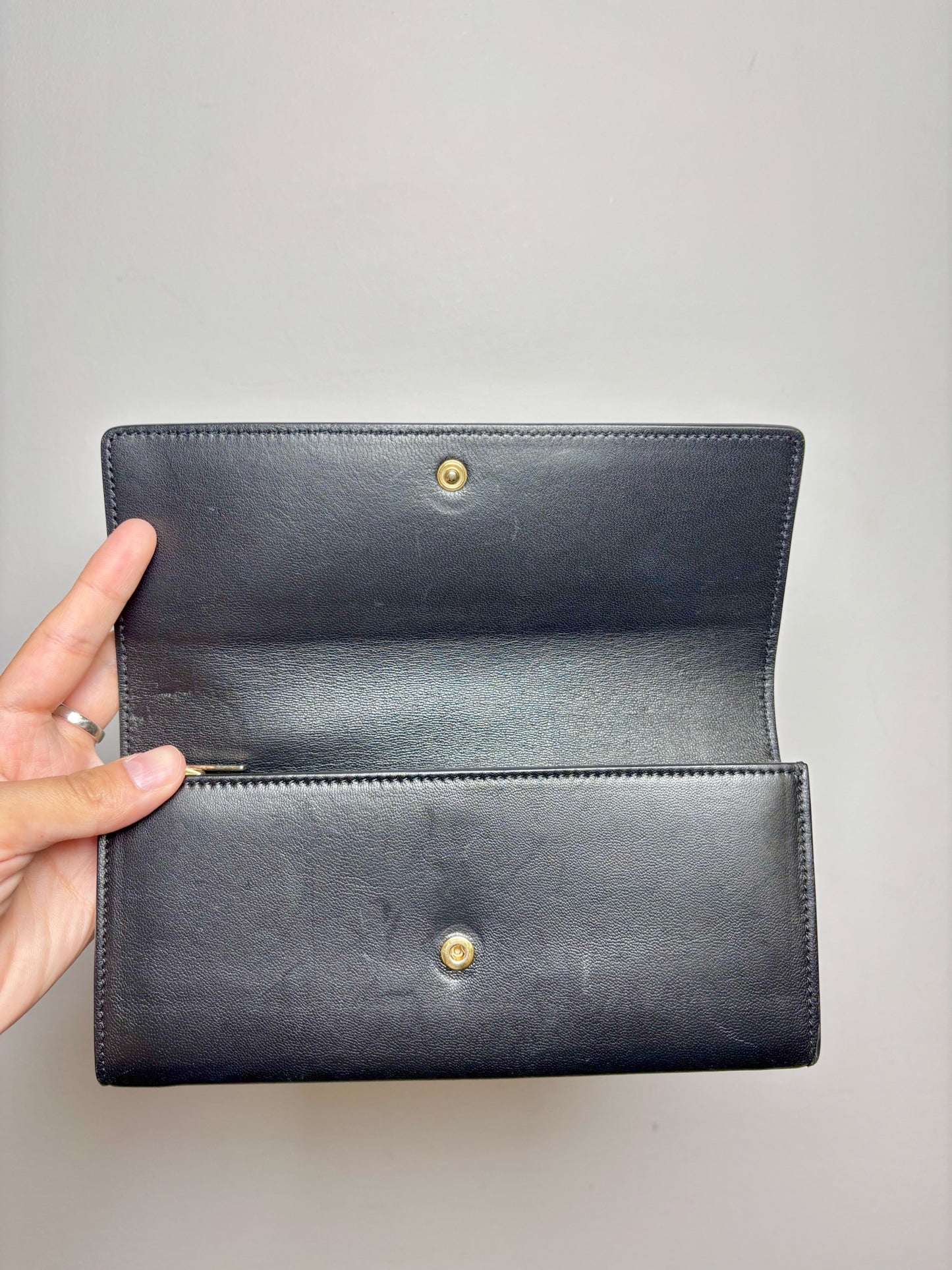 Leather Celine Black Wallet
