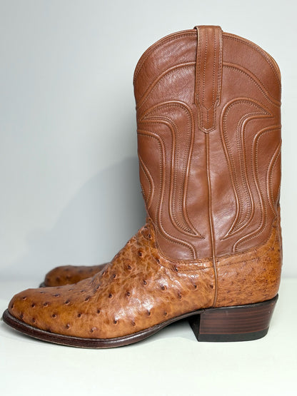 Mens Shoe Size 11 Tecovas Brown Ostrich Men's Boots