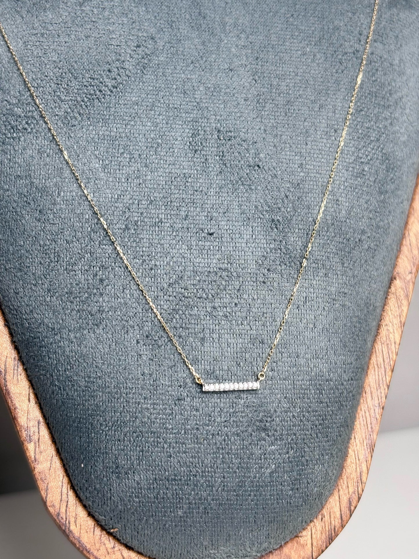 Adina Reyter Women's Diamond Bar 14K Gold Pre-owned Necklace