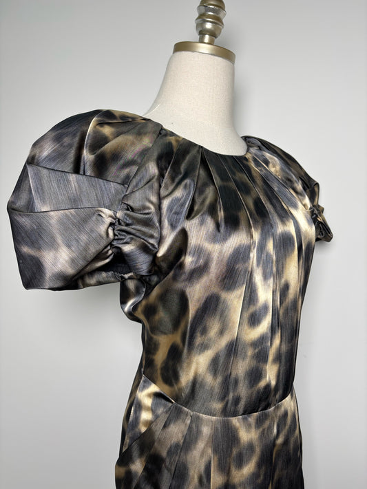Women Size 4 St. John Couture Gray Spots Dress