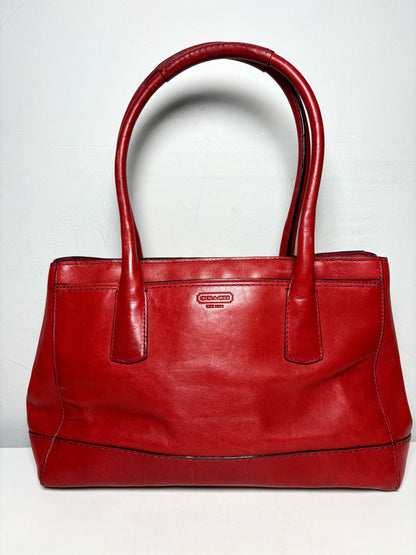 Women's Coach #12482 Hampton Madeline Red Vintage Pre-Owned Purse
