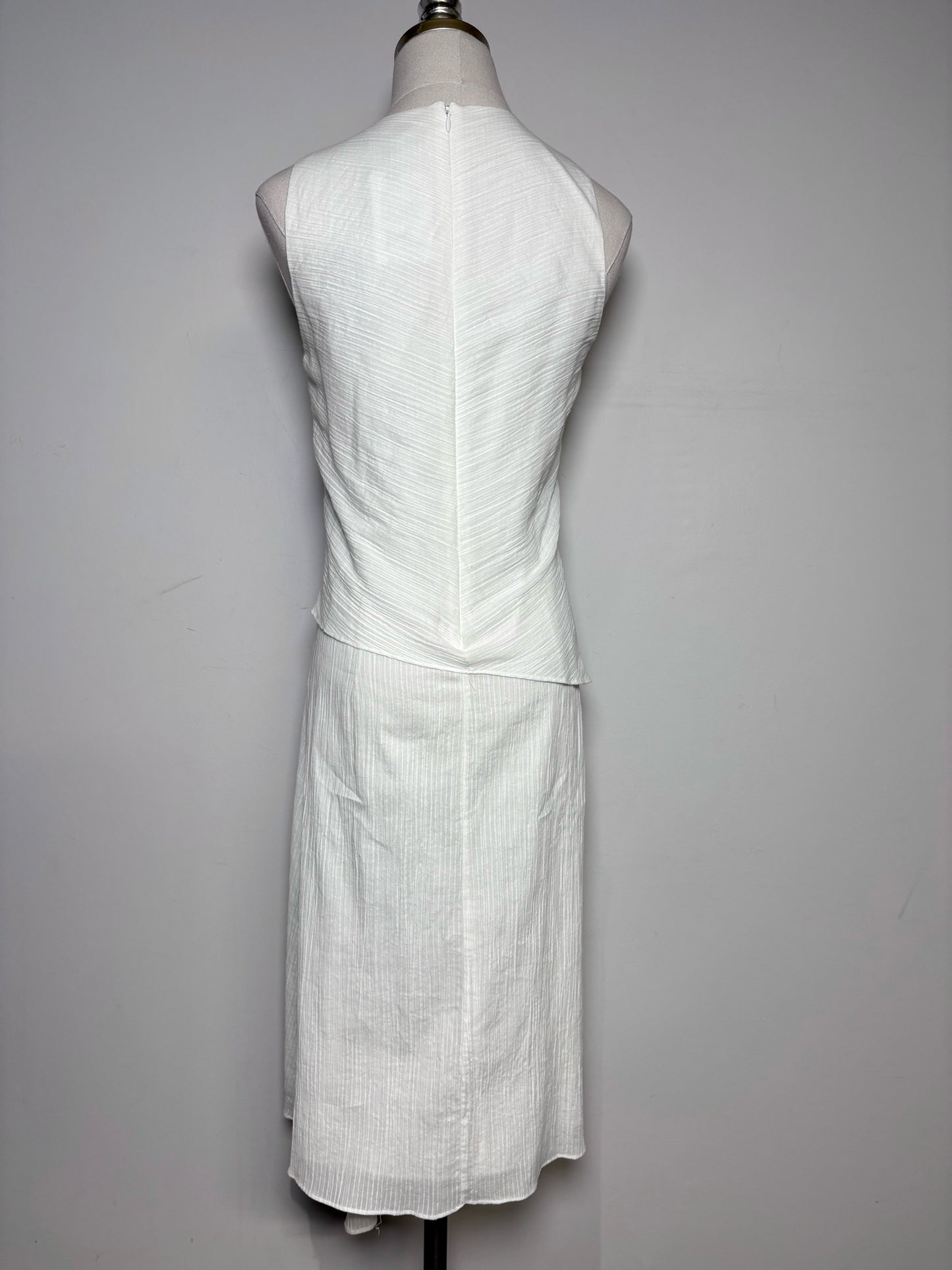 Women Size XS Rag & Bone White Textured Cotton Women's Pre-owned Dress