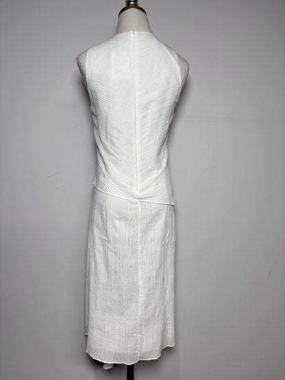 Women Size XS Rag & Bone White Textured Cotton Women's Pre-owned Dress