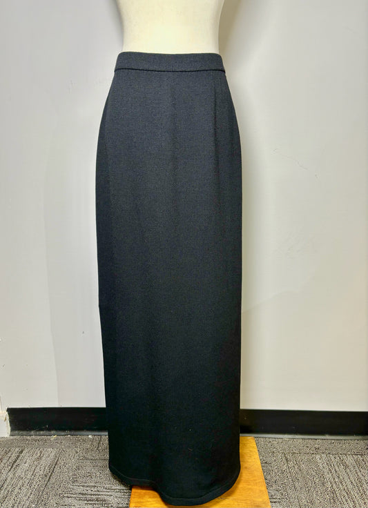 Women Size 14 St. John Black Knit Skirt