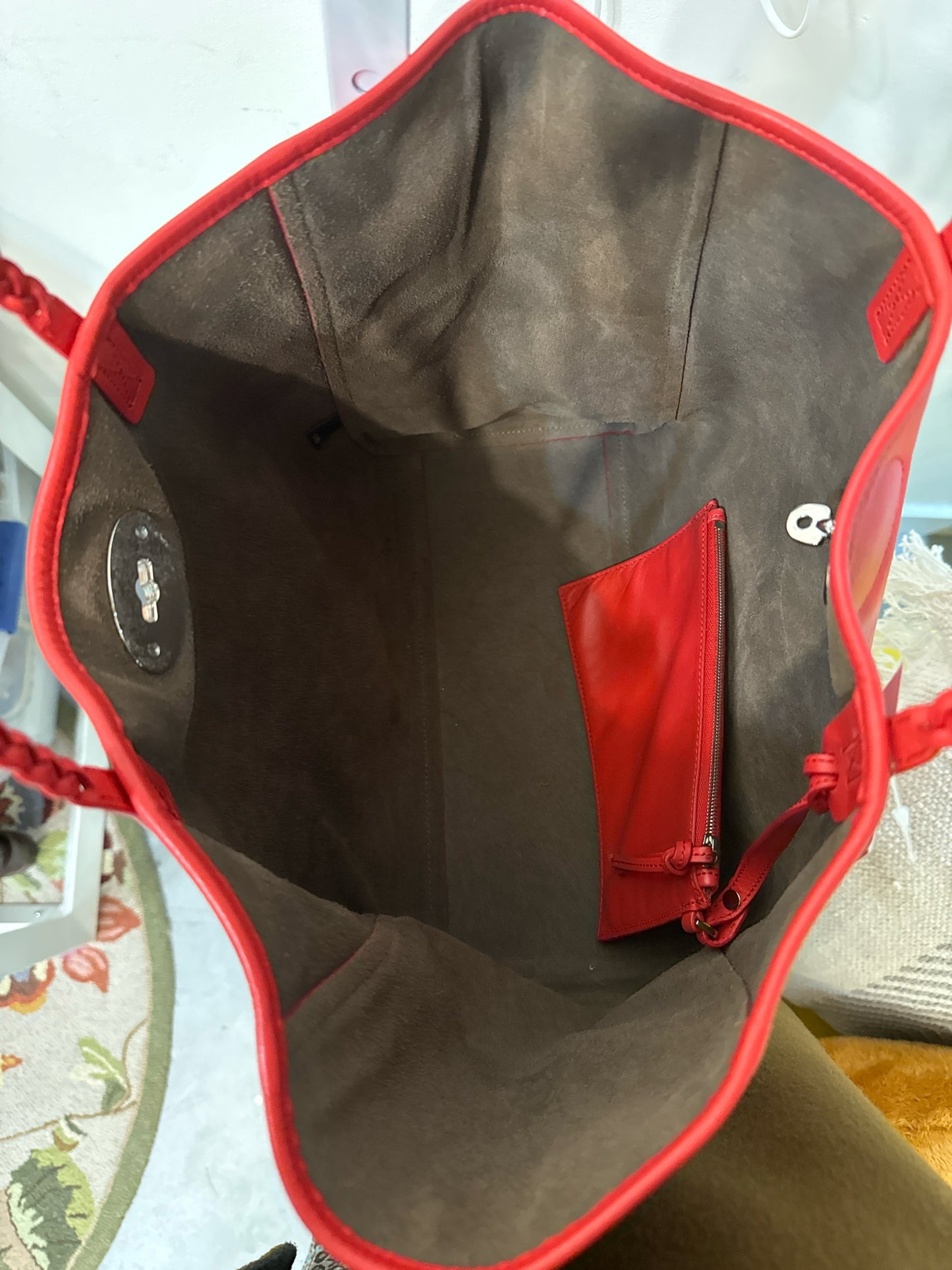 Mulberry Dorset Red Nappa Leather Tote