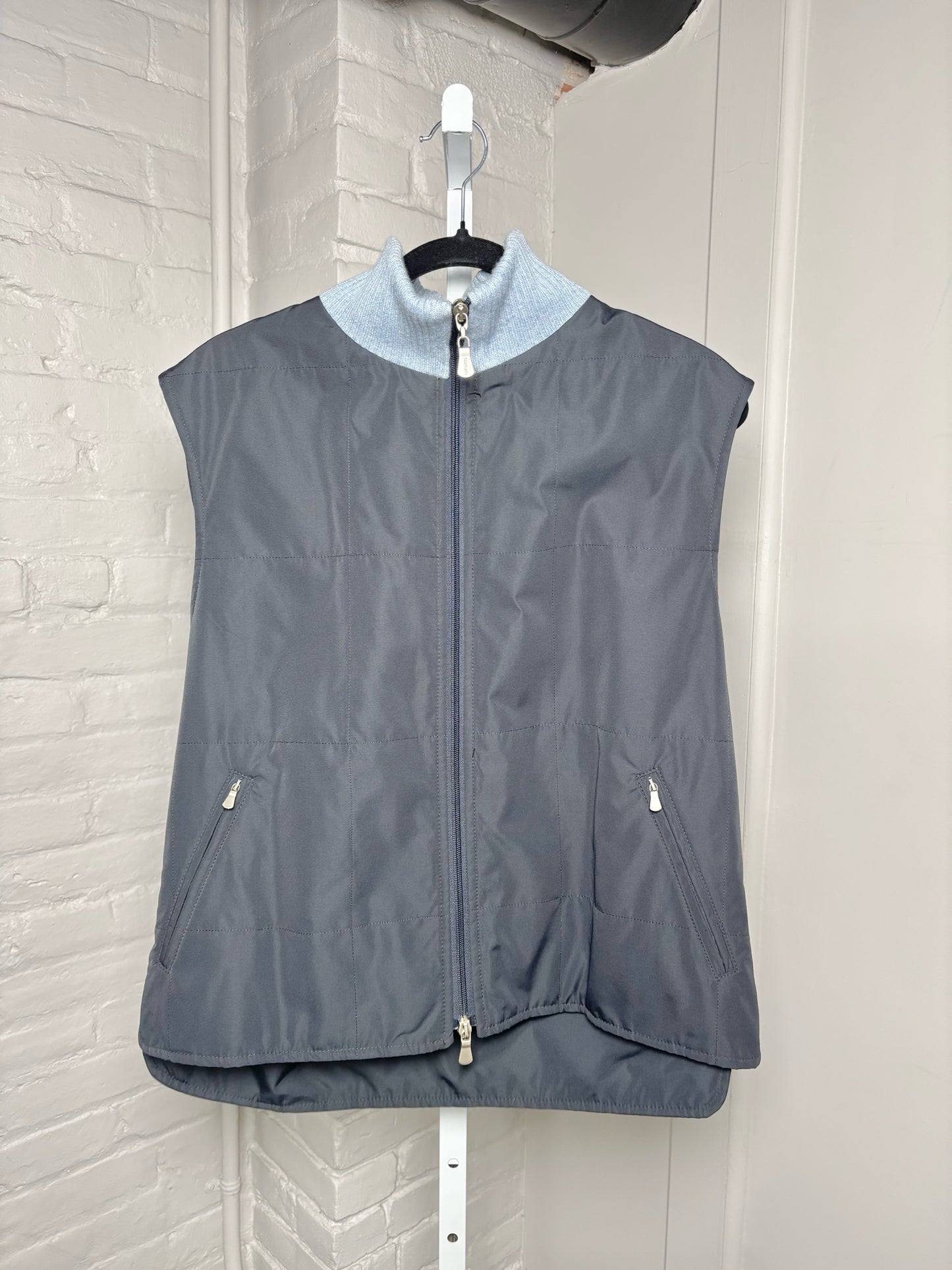 Franck Namani Blue Nylon Solid Men's 50 (L) Vest