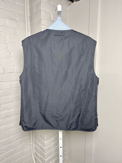 Franck Namani Blue Nylon Solid Men's 50 (L) Vest