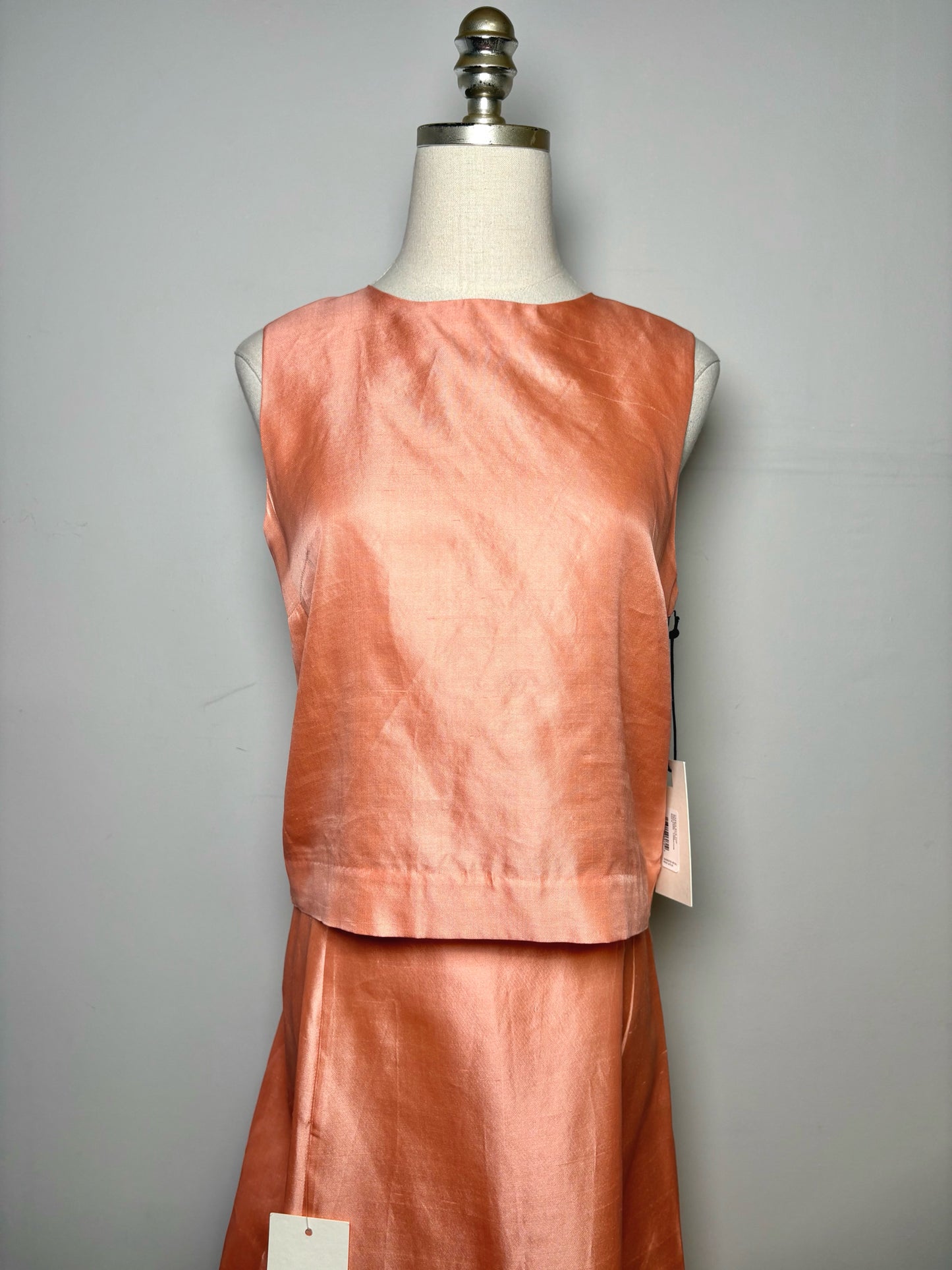 Women Size S Staud Carnation Pure Silk 100% Silk Pre-owned, NWT Top