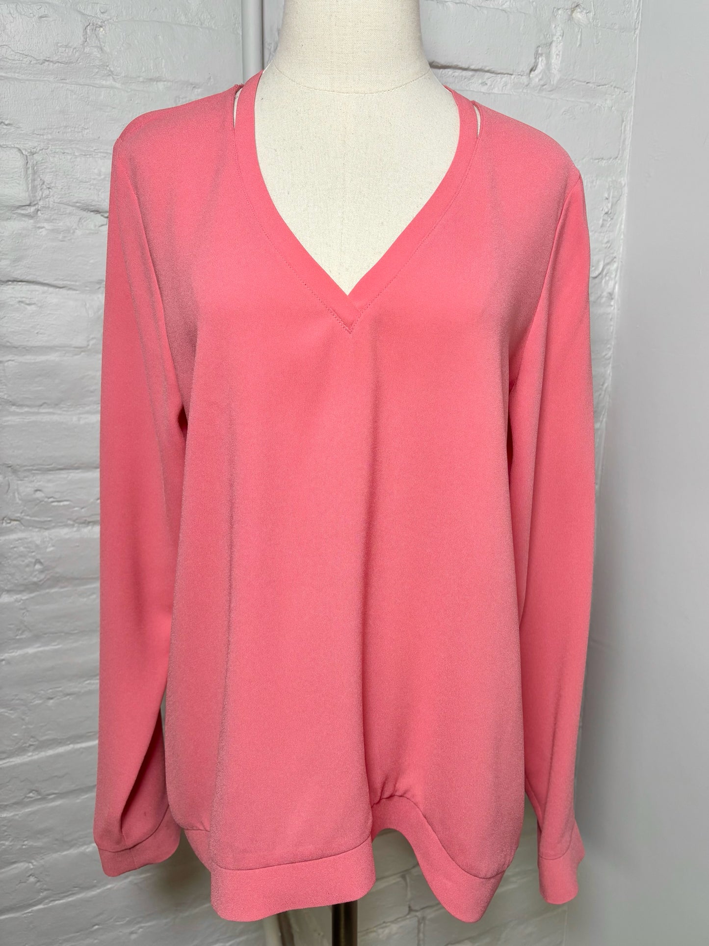 Women Size M Tibi Pink Solid Top