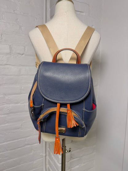 Leather Dooney & Bourke Blue Backpack
