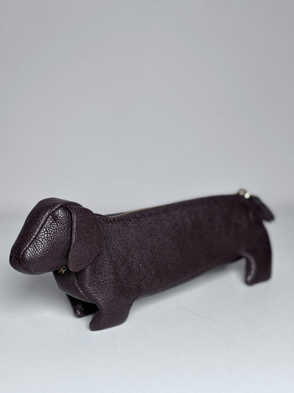 Anya Hindmarch London Dog Leather Pre-owned Brown Rare Purse
