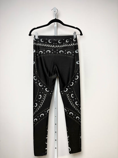 Women Size M Mary Katrantzou Magenta Print Women's Pre-owned Leggings