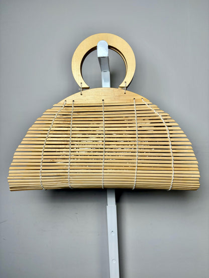 Cult Gaia Ally Bamboo Pre-owned Natural Top Handle Bag