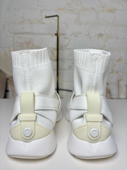 W Shoe Size 7.5 Tory Burch White Nylon NWT Performance Tennis shoes