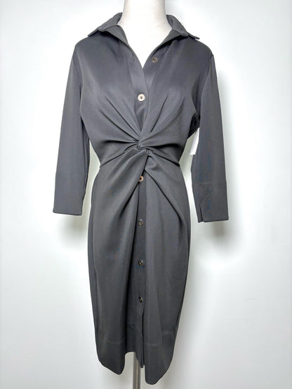 Women Size XS Gretchen Scott Black Solid Polyester, Spandex NWT Dress