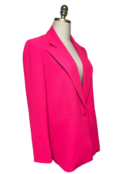 Women Size 4 Alice + Olivia Hot Pink Pre-Owned Single-Button Jacket