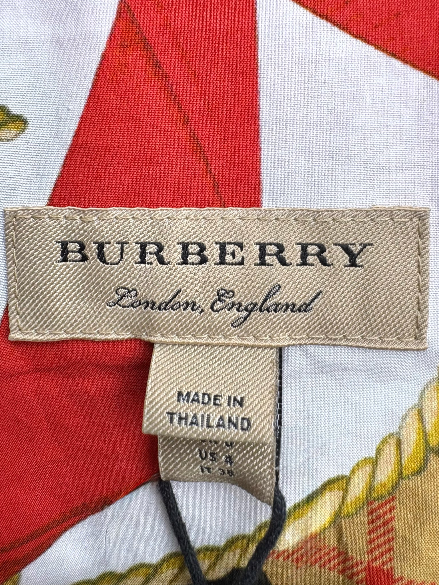 Women Size 4 Burberry Multi-Color Archive Graffiti Print NWT, Pre