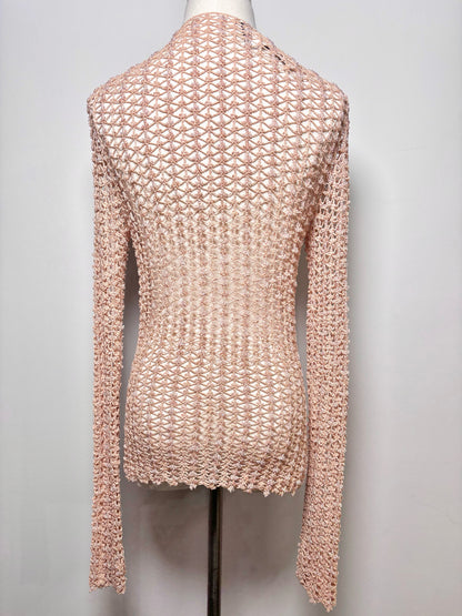 Women Size 8 Moschino Cheap and Chic Khaki Knitted Cotton NWT Sweater
