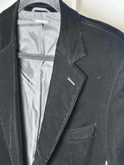 Giorgio Armani Black Men's Velveteen Special Occasion Blazer