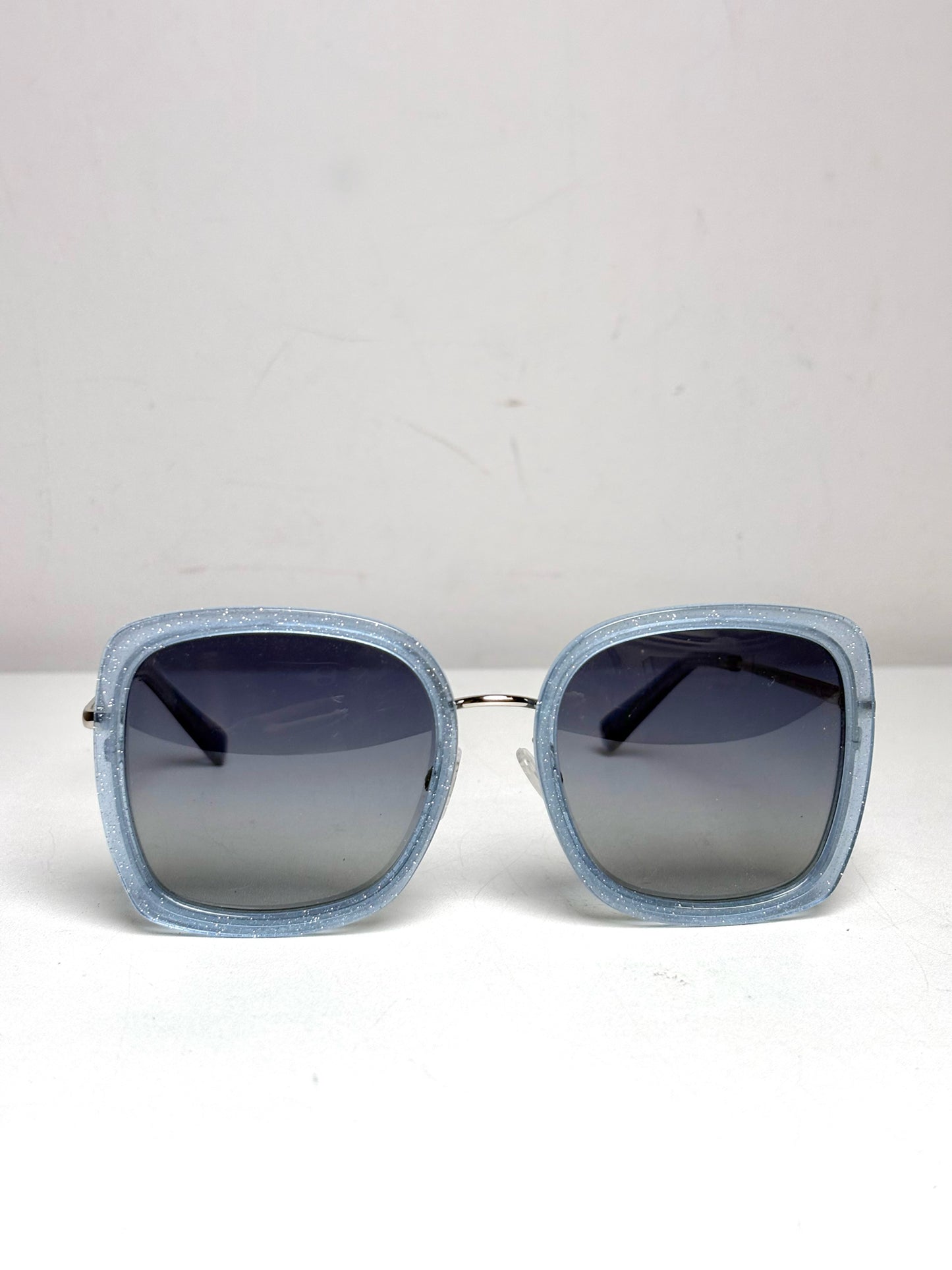 Elton John Eyewear Women's Pre-owned Blue Acetate Sunglasses