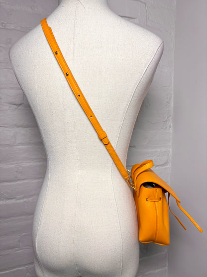 Leather Mansur Gavriel Solid Leather Orange Italian Small Purse