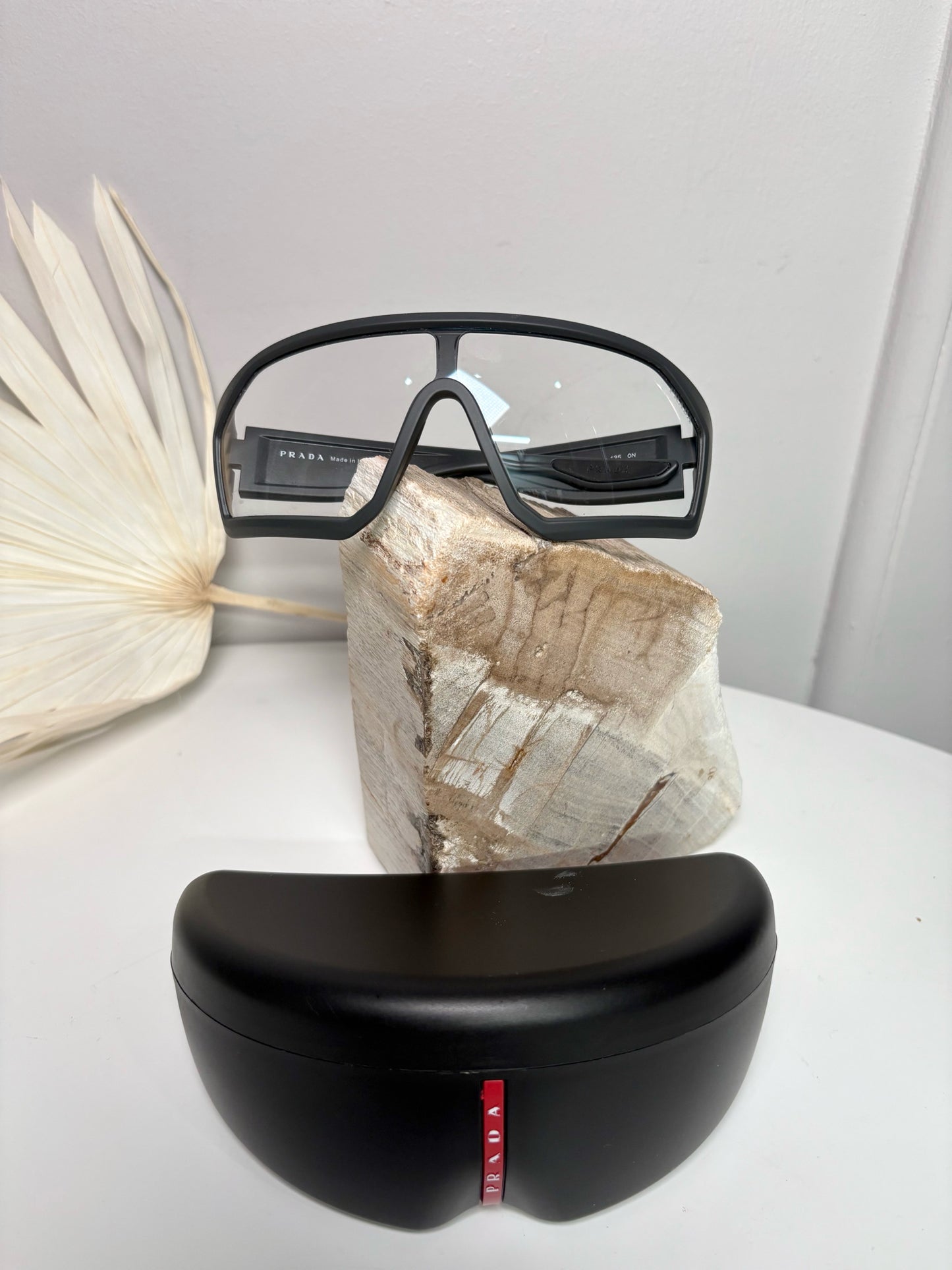 Prada Gray Men's Linea Rossa Sunglasses