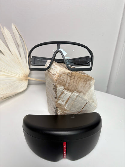Prada Gray Men's Linea Rossa Sunglasses
