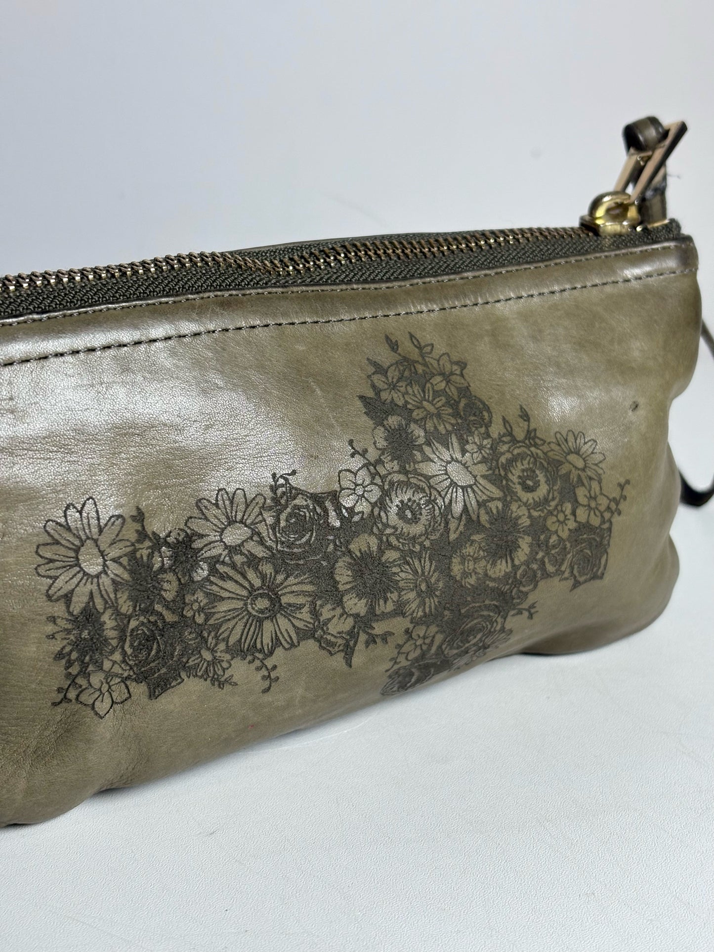 Zadig & Voltaire 100% Leather Pre-owned Charcoal Rock Clutch Purse
