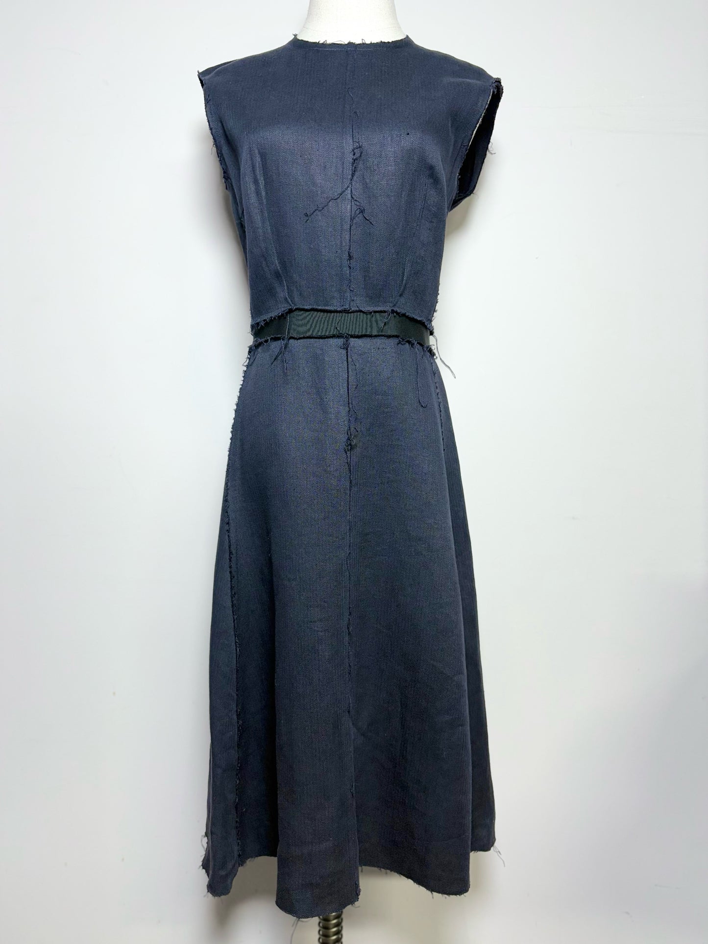 Women Size S (Estimate) Lanvin Navy Midi Cotton Dress