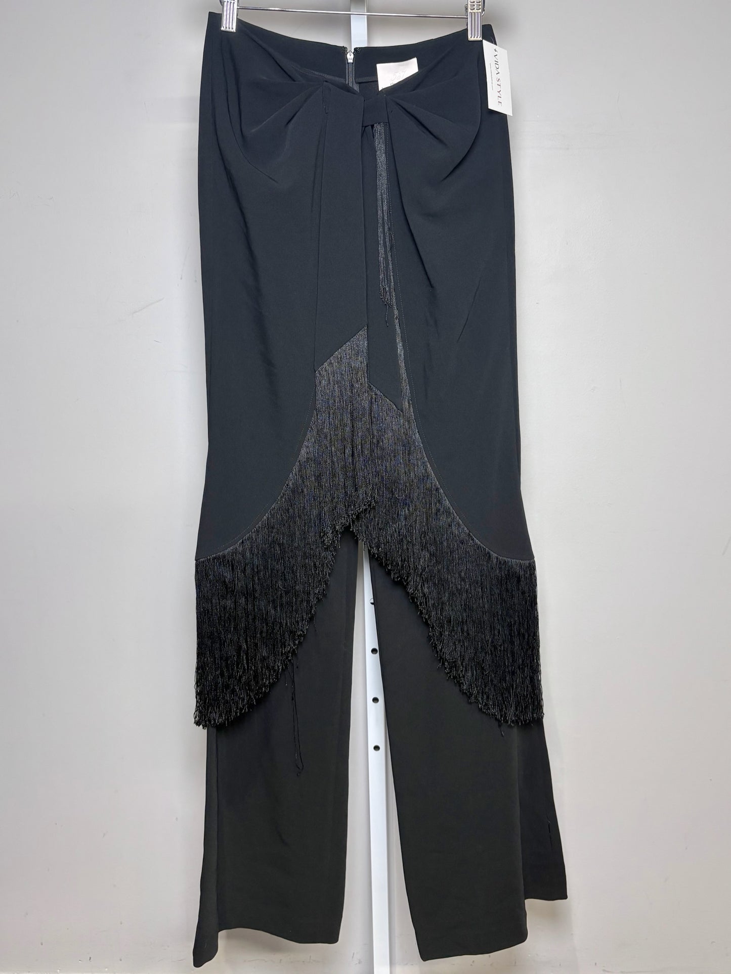 Women Size 4 Cinq a Sept Black Solid Women's Triacetate NWT Pants