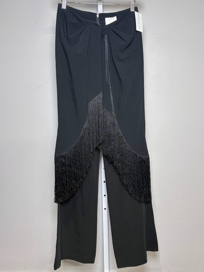 Women Size 4 Cinq a Sept Black Solid Women's Triacetate NWT Pants