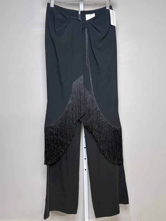 Women Size 4 Cinq a Sept Black Solid Women's Triacetate NWT Pants