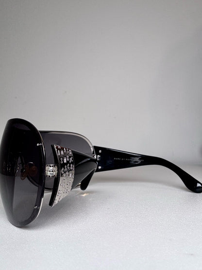 Marc Jacobs Pre-owned Black, Gradient Shield Sunglasses