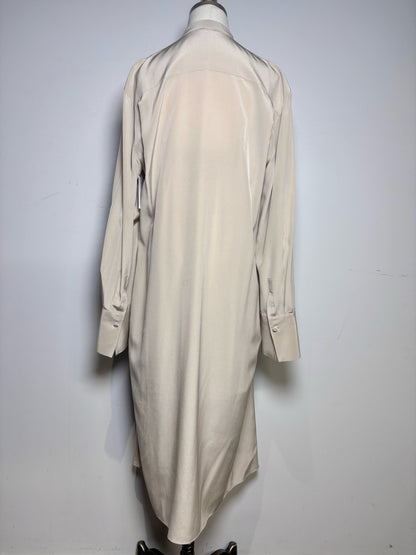 Women Size 36 (2) Joseph Taupe Solid Women's Pure Silk Pre-owned Dress
