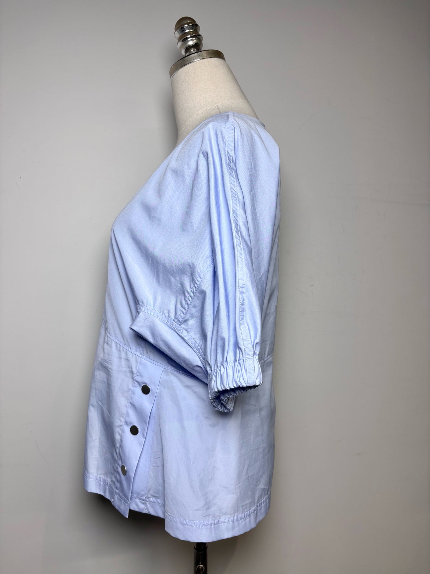 Women Size 8 3.1 Phillip Lim Light Blue Solid 100% Cotton Women's Top