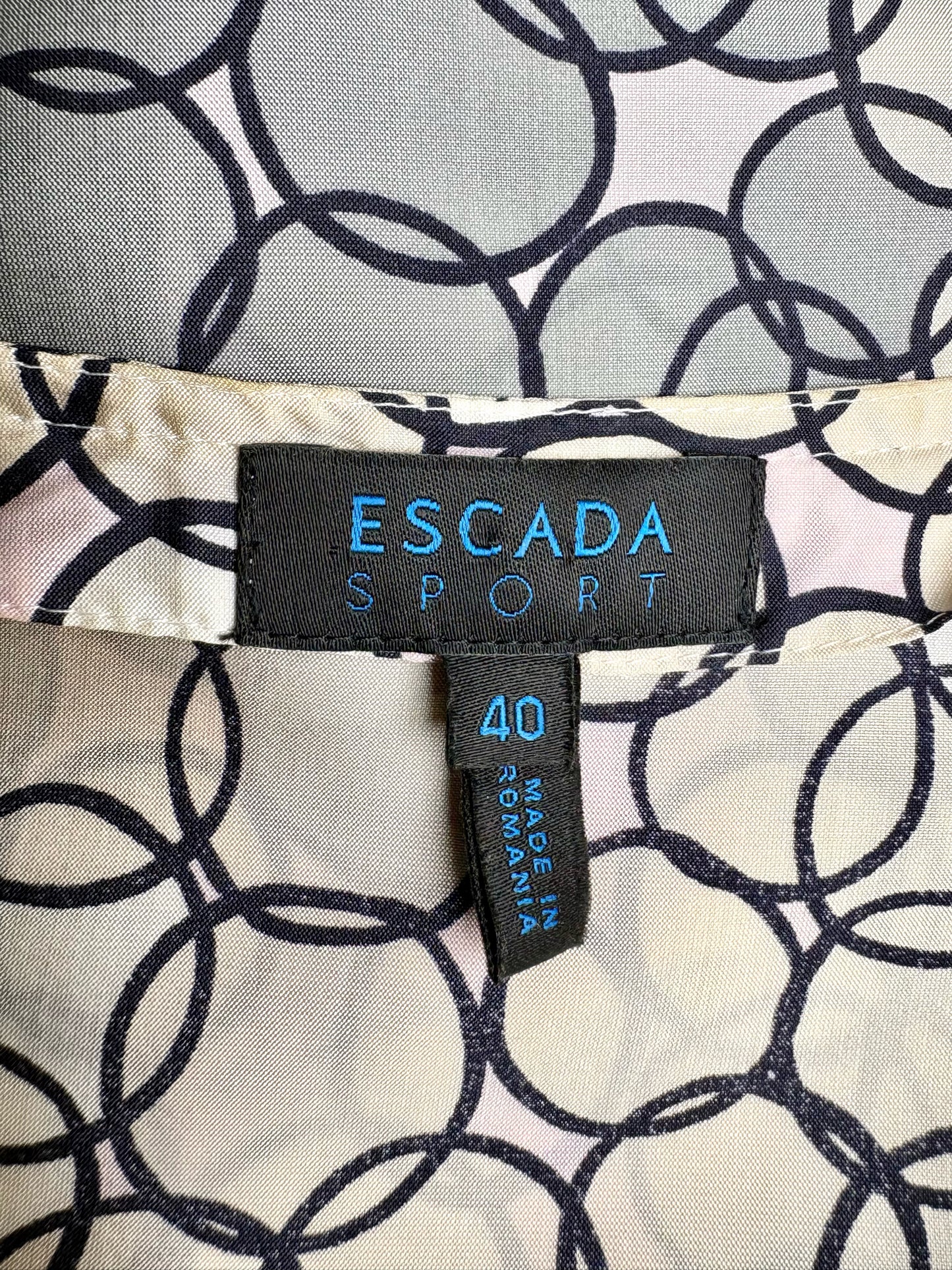 Women's Size 40 Escada Sport Silk Tunic Blouse