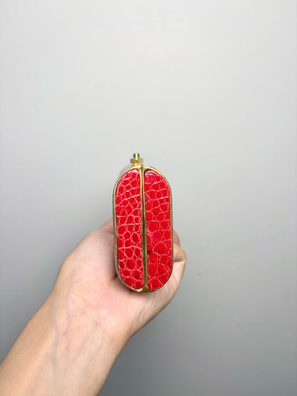 Judith Leiber Leather Red Cowhide Purse