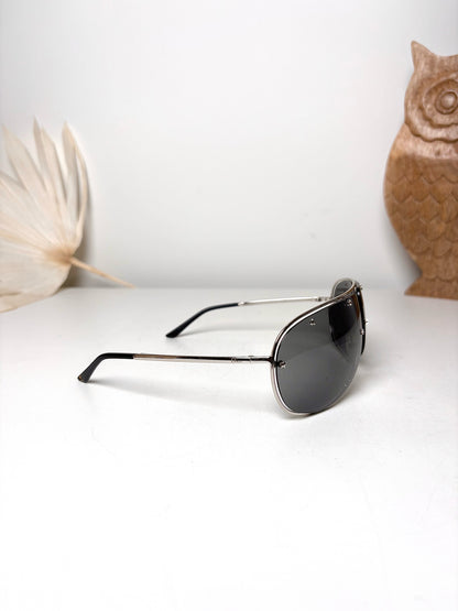 Metal Christian Dior Silver Windshield Sunglasses