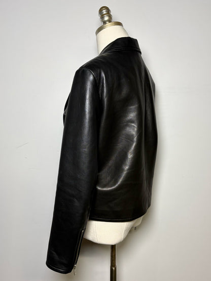 Women Size 38 (2 - 4 US) IRO Black Solid 100% Leather Pre-owned Jacket