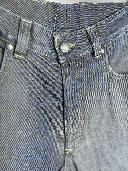 Zegna Washed Blue Cotton Mens Size 33 Men's Jeans