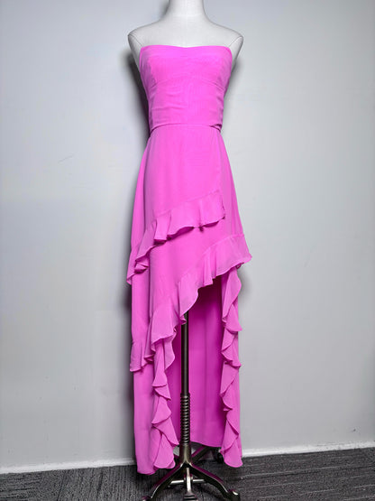 Women Size S Amanda Uprichard Hot Pink Polyester Pre-owned Dress