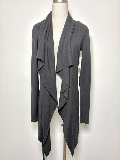 Women Size P Helmut Lang Black Solid Wool Sweater